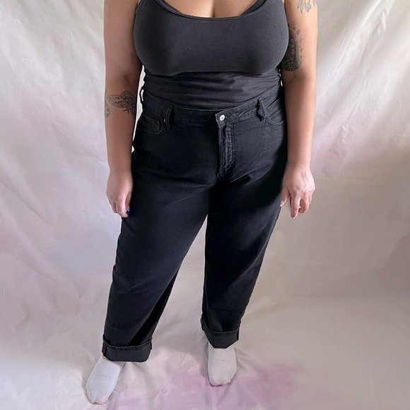 Old Navy Denim - Old Navy Women's OG Loose Black Straight Leg Pants